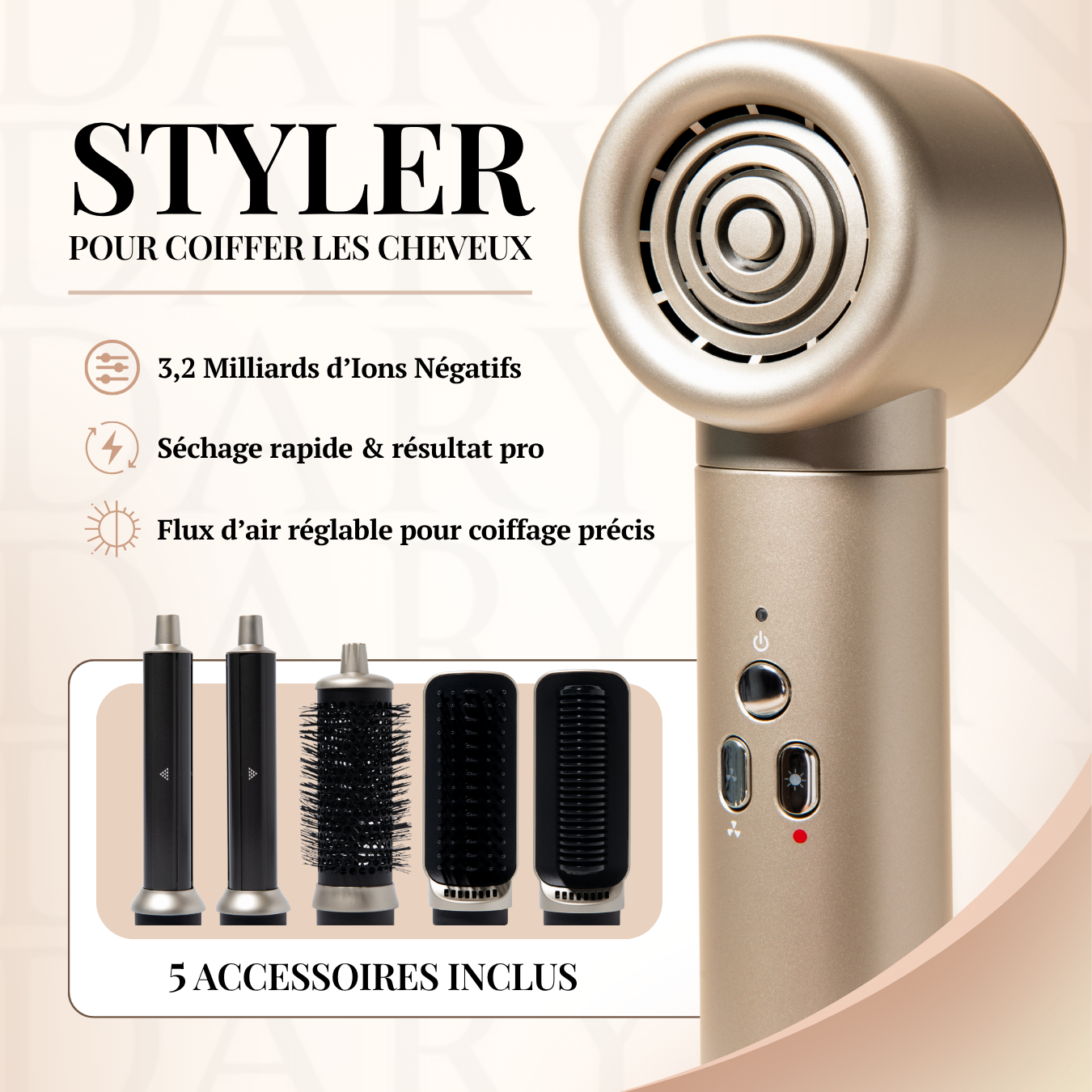 DARYON™ Multi Styler 6 en 1 - Édition Gold
